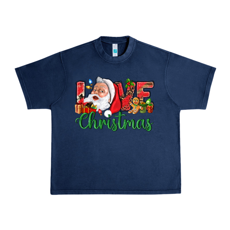 Love Christmas With Santa Urban Heavy Tee by BundleAndBundleShop | Teevron