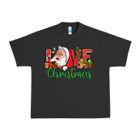 Pigment Black Love Christmas With Santa Urban Heavy Tee - BundleAndBundleShop