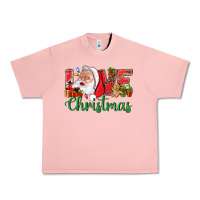 Salmon Love Christmas With Santa Urban Heavy Tee - BundleAndBundleShop