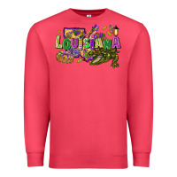 Cardinal louisiana mardi gras Premium Sweatshirt - FaDigitalArtStudio