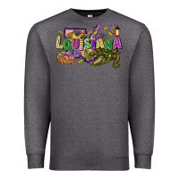 Charcoal Heather louisiana mardi gras Premium Sweatshirt - FaDigitalArtStudio