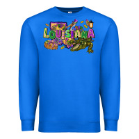 True Royal louisiana mardi gras Premium Sweatshirt - FaDigitalArtStudio