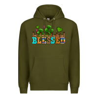 Army Green blessed olivia Premium Hoodie - OliviaCreatesArt