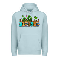 Blue Mist blessed olivia Premium Hoodie - OliviaCreatesArt