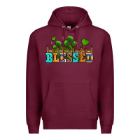 Burgundy blessed olivia Premium Hoodie - OliviaCreatesArt