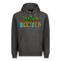 Charcoal Heather blessed olivia Premium Hoodie - OliviaCreatesArt