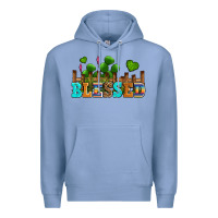 Colony Blue blessed olivia Premium Hoodie - OliviaCreatesArt