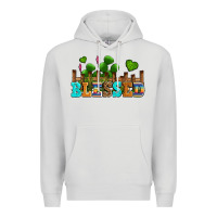 Dove Grey blessed olivia Premium Hoodie - OliviaCreatesArt