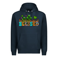 Navy blessed olivia Premium Hoodie - OliviaCreatesArt
