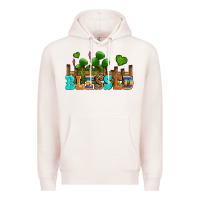 Pale Pink blessed olivia Premium Hoodie - OliviaCreatesArt
