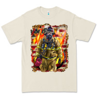 Bone Firefighter Fire And American Premium Tee - LillyAllenDesigns