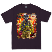 Plum Firefighter Fire And American Premium Tee - LillyAllenDesigns