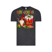 Vintage Black Christmas gnome hot cocoa Vintage Tee - MaliasSmallBusiness