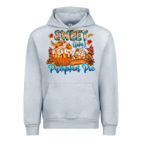 Heather Grey Sweet Like Pumpkin Pie Urban Hoodie - CowhideDigitalArt