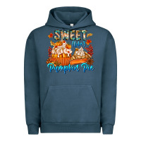 Pigment Midnight Navy Sweet Like Pumpkin Pie Urban Hoodie - CowhideDigitalArt