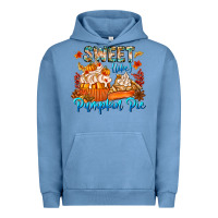 Pigment Pebble Blue Sweet Like Pumpkin Pie Urban Hoodie - CowhideDigitalArt