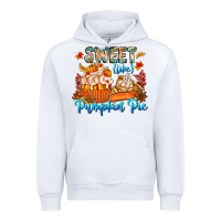 White Sweet Like Pumpkin Pie Urban Hoodie - CowhideDigitalArt