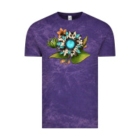 Cloud Purple gemstone sunflower Vintage Tee - JahusDesignShop