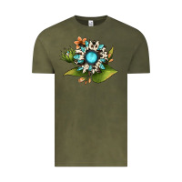 Vintage Olive gemstone sunflower Vintage Tee - JahusDesignShop