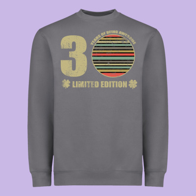 Years Of Being Awesome Limited Edition Heavyweight Sweatshirt Designed By Bettercallsaul