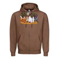 Chestnut halloween chicken Zipper Hoodie - CowGirlArtShop
