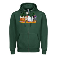 Sports Green halloween chicken Zipper Hoodie - CowGirlArtShop
