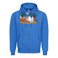 True Royal halloween chicken Zipper Hoodie - CowGirlArtShop