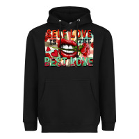 Black Self love is the best love Heavyweight Hoodie - FaDigitalArtStudio