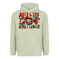 Matcha Self love is the best love Heavyweight Hoodie - FaDigitalArtStudio