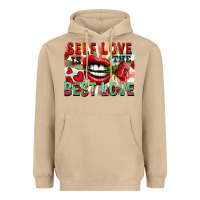 Mushroom Self love is the best love Heavyweight Hoodie - FaDigitalArtStudio