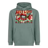 Sage Self love is the best love Heavyweight Hoodie - FaDigitalArtStudio