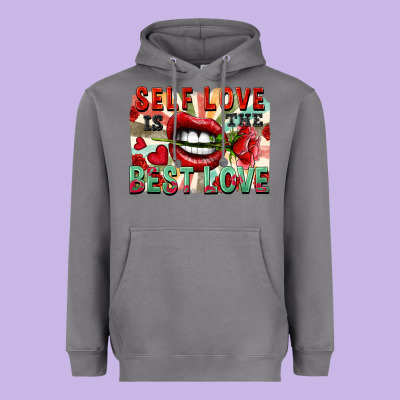 Self Love Is The Best Love Heavyweight Hoodie Designed By Fadigitalartstudio