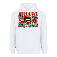 White Self love is the best love Heavyweight Hoodie - FaDigitalArtStudio
