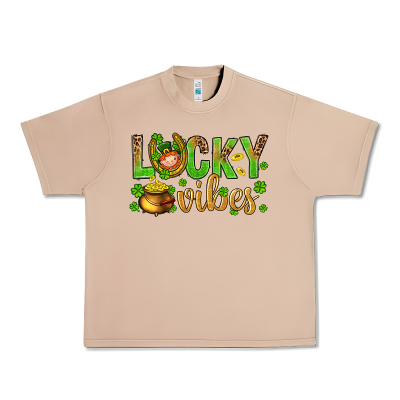 St. Patricks Day Lucky Vibes Urban Heavy Tee by BundleAndBundleShop | Teevron