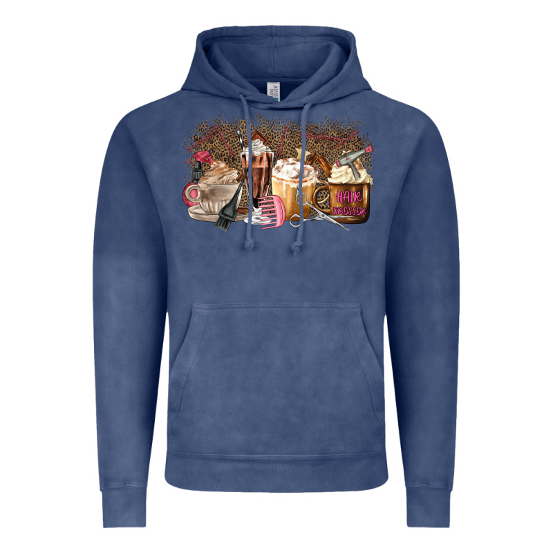 Hair Dresser Coffee Cups Vintage Hoodie by MaliasSmallBusiness | Teevron