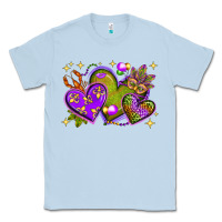 Mardi Gras Hearts Classic Tee | Teevron
