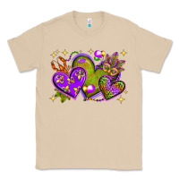 Mushroom Mardi Gras Hearts Classic Tee - BundleAndBundleShop
