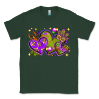 Sports Green Mardi Gras Hearts Classic Tee - BundleAndBundleShop