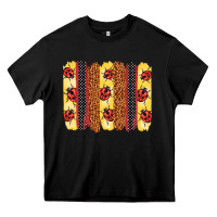 Black ladybug  brushstrokes Heavy Core Tee - BarkalooDesign