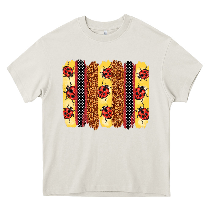 Ladybug  Brushstrokes Heavy Core Tee by BarkalooDesign | Teevron