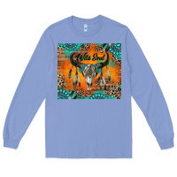 Colony Blue wild soul boho bull skull Long Sleeve Tee - RanaPortraitStore
