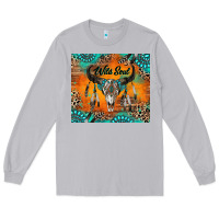 Moon Dust wild soul boho bull skull Long Sleeve Tee - RanaPortraitStore
