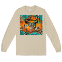 Mushroom wild soul boho bull skull Long Sleeve Tee - RanaPortraitStore
