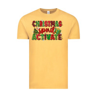 Vintage Mustard christmas spirit activate Vintage Tee - MaliasSmallBusiness