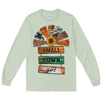 Small Town Girl Western Windmill Wooden Boards Long Sleeve Tee | Teevron