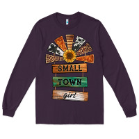 Plum small town girl western windmill wooden boards Long Sleeve Tee - Jasminsmagicworld