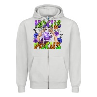 Dove Grey hocus pocus Zipper Hoodie - CowGirlArtShop