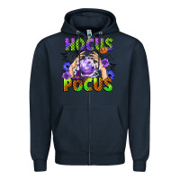 Navy hocus pocus Zipper Hoodie - CowGirlArtShop