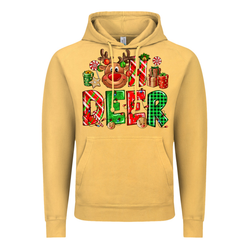 Oh Deer Reindeer Vintage Hoodie by NancyCooperArtShop | Teevron