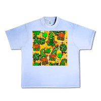 Grape Ice St. Patricks gnomies seamless pattern Urban Heavy Tee - BundleAndBundleShop